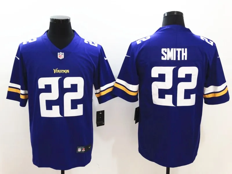 AS PICTURE Сшитые мужчины Миннесота Кирк Cousins Harrison Smith Adam Thielen Stefon Diggs Vapor Untouchable Limited игрок Джерси - Цвет: AS PICTURE