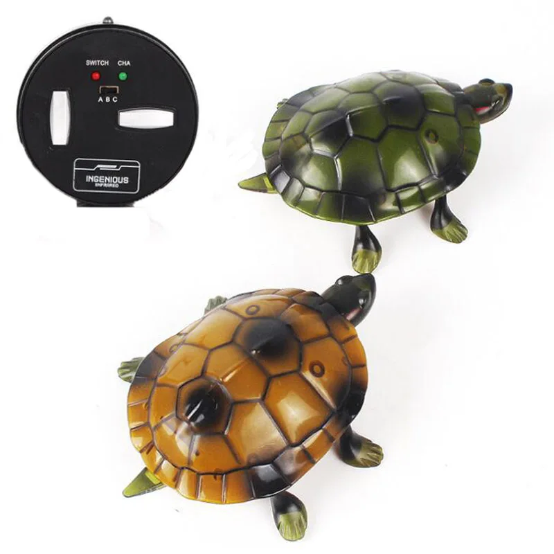 Brinquedos para Crianças de Controle Remoto sem Fio Engraçado com a Luz do Presente das Crianças Controle Remoto Tartaruga Simulação Modelo Animal 6 Animal Engraçado Com a Luz do Presente das Crianças