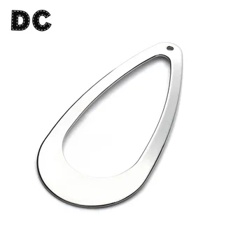 

10pcs/lot 25x50mm Stainless Steel Waterdrop Metal Stamping Blank Tags for Drop Dangle Earrings Jewelry Making