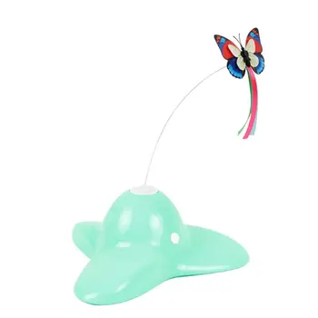 

Automatic rotating flash butterfly interactive cat toy 360 ° rotation Master-servant interaction Cat playing alone