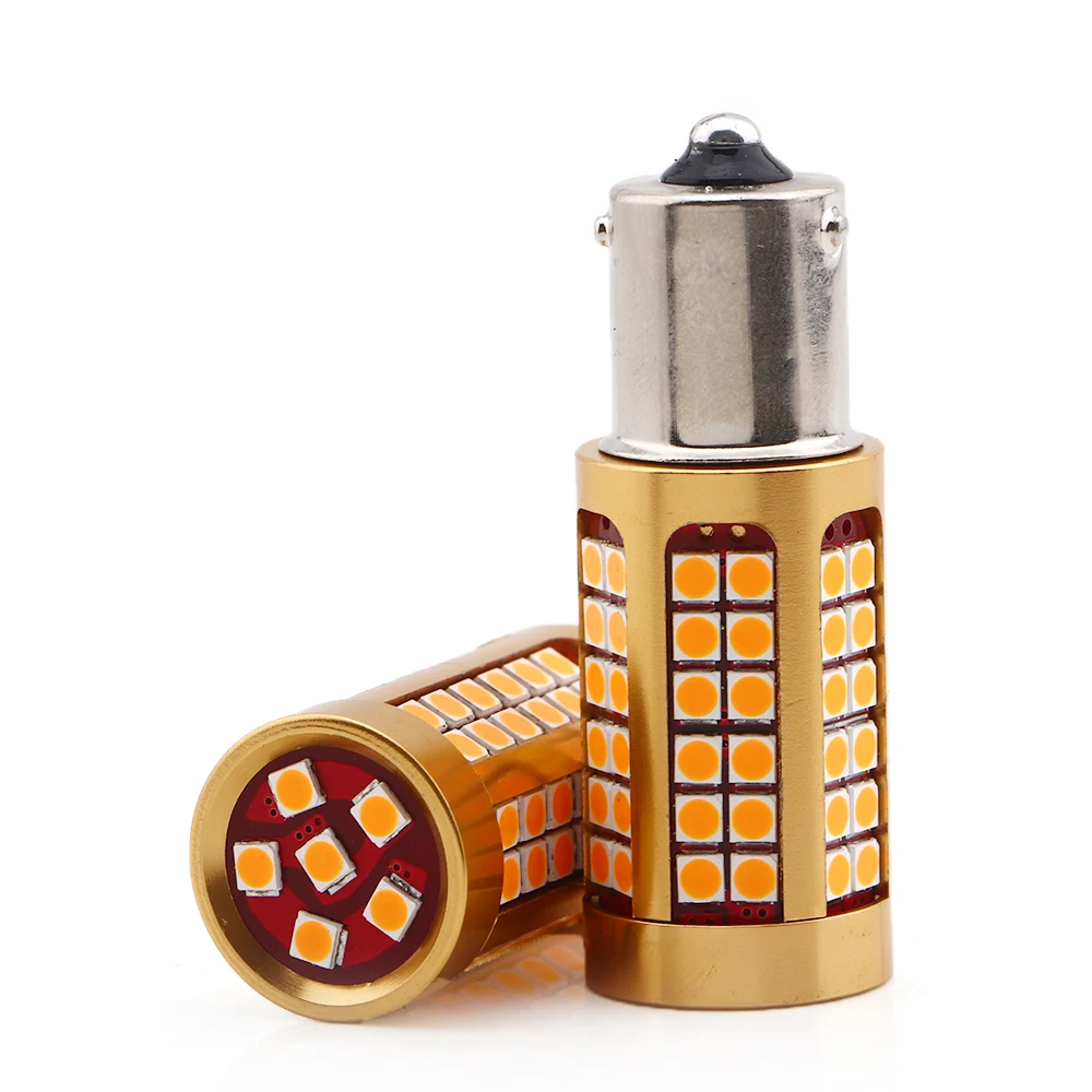 2X безотказный светодиодный светильник Canbus 3030 78 SMD светодиодный указатель поворота 1156 P21W BA15S PY21W BAU15S DC12V янтарные автомобильные тормозные огни