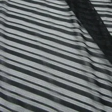 Новая Французская Классическая эластичная сетчатая ткань высокого качества, мягкая полосатая сетчатая ткань для шитья одежды