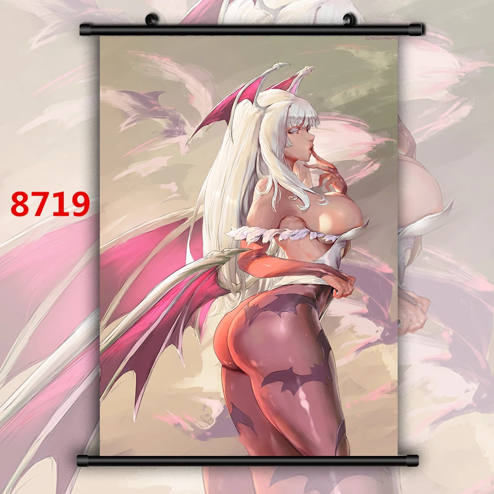 8719 Darkstalkers Morrigan Aensland Аниме Манга плакат в рулоне - Цвет: 8719