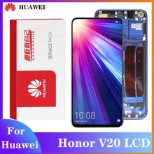 Orijinal ekran Huawei onur için görünüm 20 LCD ekran sayısallaştırıcı meclisi dokunmatik ekran için geçerli onur V20 ekran için Huawei nova4