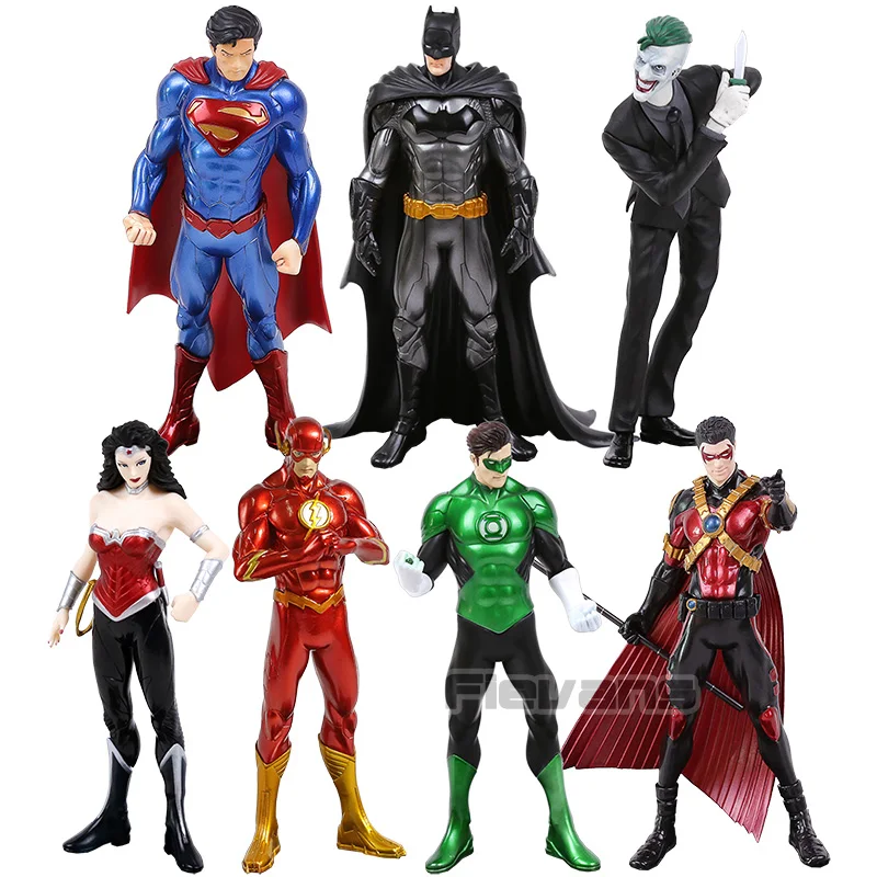ARTFX + Статуя супергероя Супермен Джокер Зеленый Фонарь вспышка чудо женщина Робин