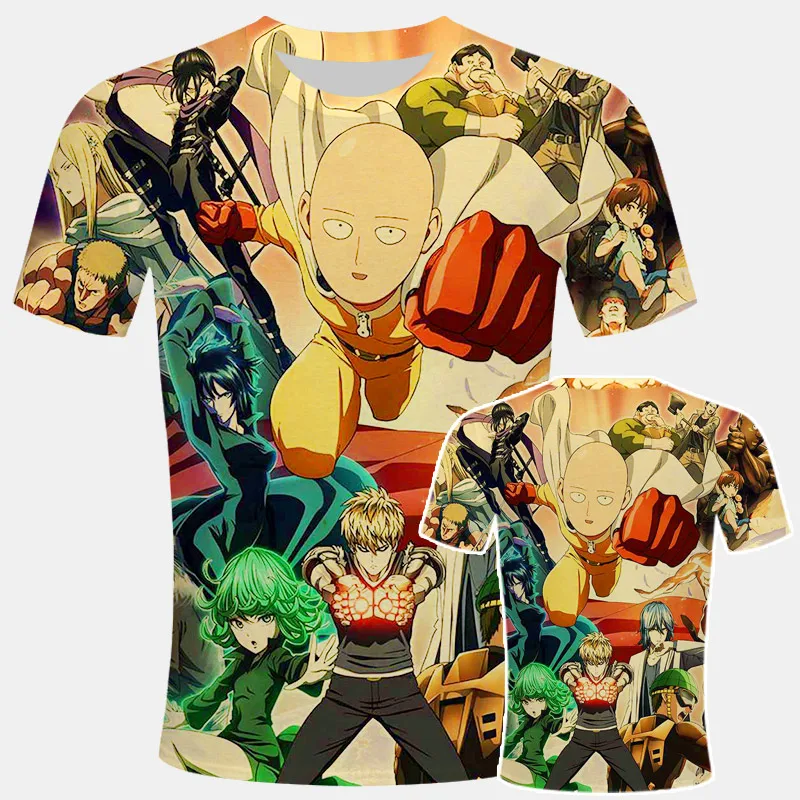 ANIME One Punch Man Printed Men T Shirt Fashion Cool Confortable Men's Tshirt Casual T-shirt for gym Men camisetas streetwear