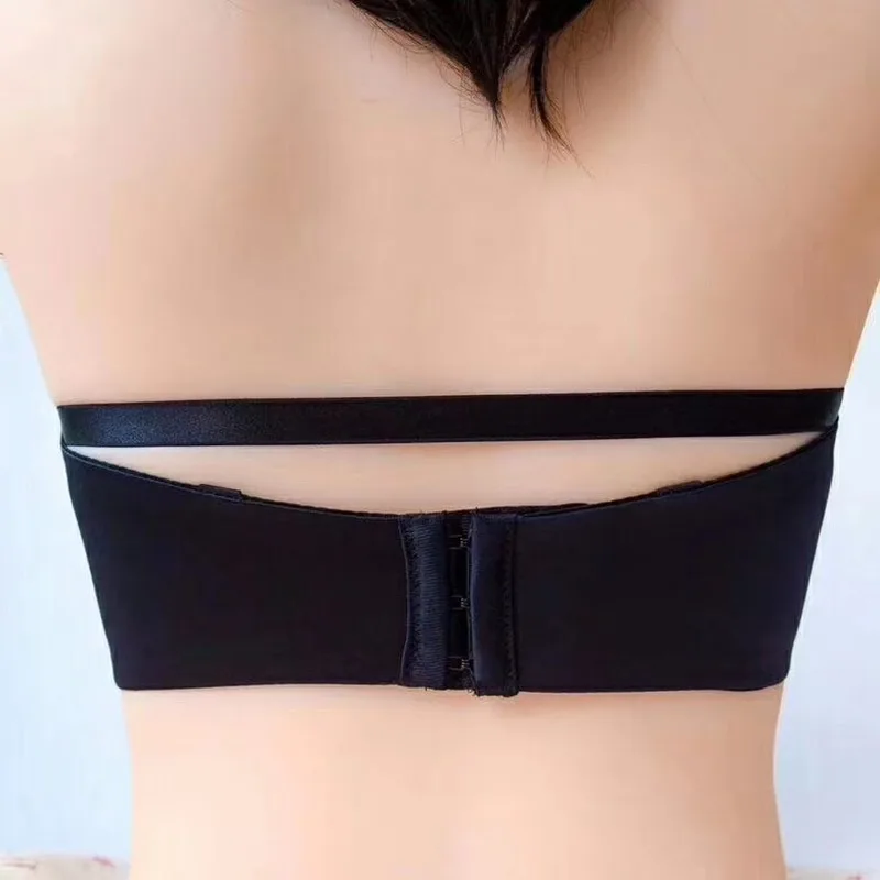 Hot Strapless Underwear Multi-functional Lingerie Women Lace Brelette Sexy Push Up Bras Three Quarters Bra Wire Free Brassiere