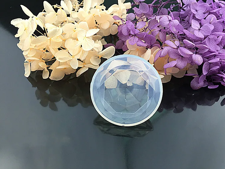 1 шт. Алмазный прозрачный высушенный цветок декоративная УФ Смола форма из жидкого силикона формы для изготовления ювелирных изделий Подвеска ручной работы инструменты - Цвет: small