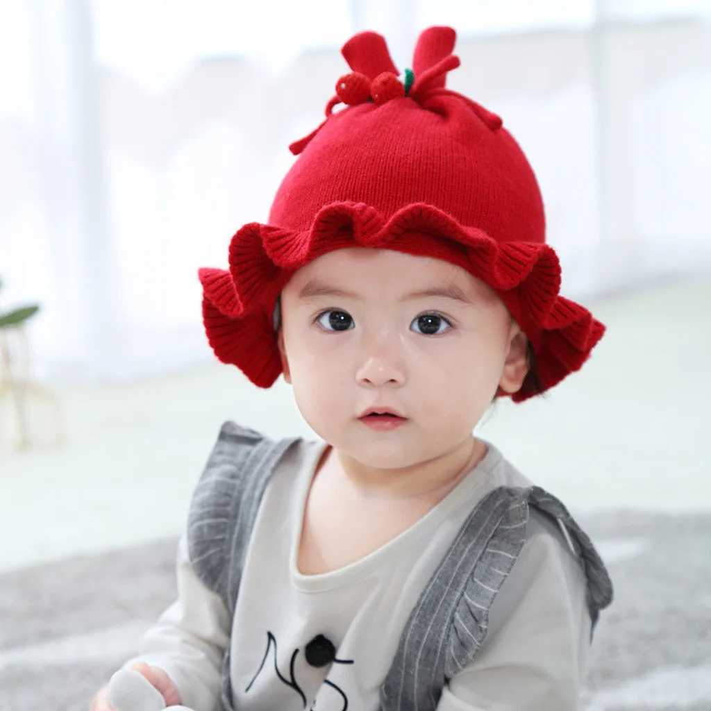 Thick Baby Girls Basin Cap Winter Fashion Casual Boys Bucket Hat Ruched Children Fisherman Hat Kids Girl Windproof Sunhat Caps