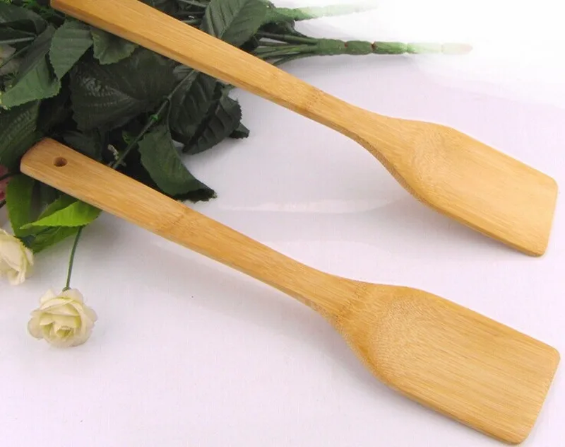 Натуральная бамбуковая лопатка для кухни удобная для приготовления пищи антипригарная кухонная посуда скребок посуда мебель ремесло Лопата