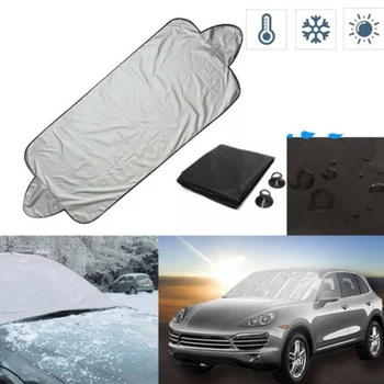 

Windshield Cover Full Protection Easy Install Dustproof Scratch Resistant Foldable Decorative Car Sunshade Thicken Anti Snow