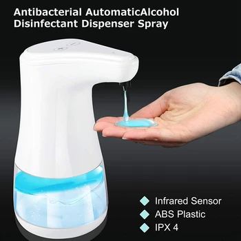 

HTHL-Automatic Soap Dispenser Hands Free Hand Sanitizing Dispenser 360Ml Gel/Liquid Touchless Hand Motion Sensor