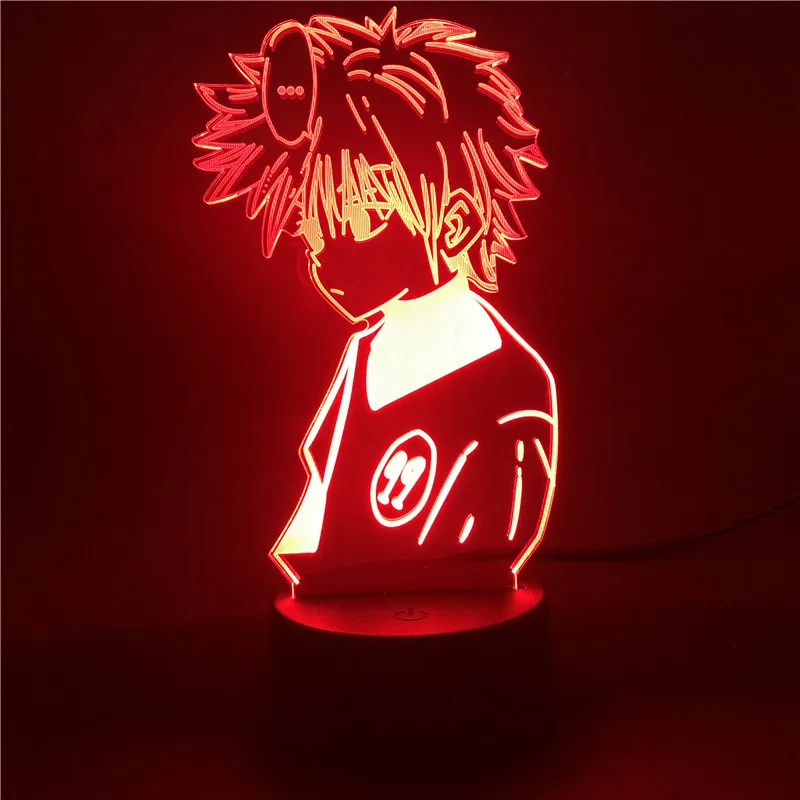 Anime Hunter X Hunter 3d Led Night Light for Children Killua Zoldyck Figure LED Nightlight Usb Table Decorative Lamp Home Gift