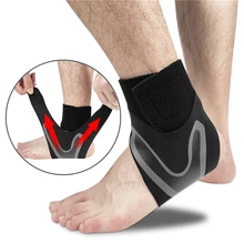 1 PCS Ankle Support Brace,Elasticity Free Adjustment Protection Foot Bandage,Sprain Prevention Sport Fitness Guard Band