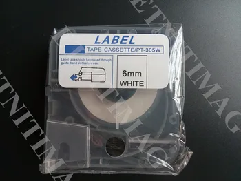 

cassette tapes label lm-wx305w 6mmx8m white for max letatwin electronic lettering machine lm-380e,lm-380a,lm-370e,lm-390a/pc