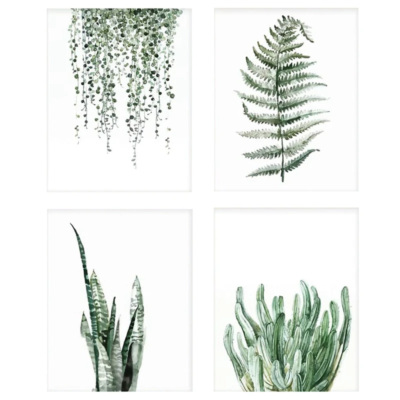 Botanical Posters Plant Prints Canvas Paintings Wall Art for Living