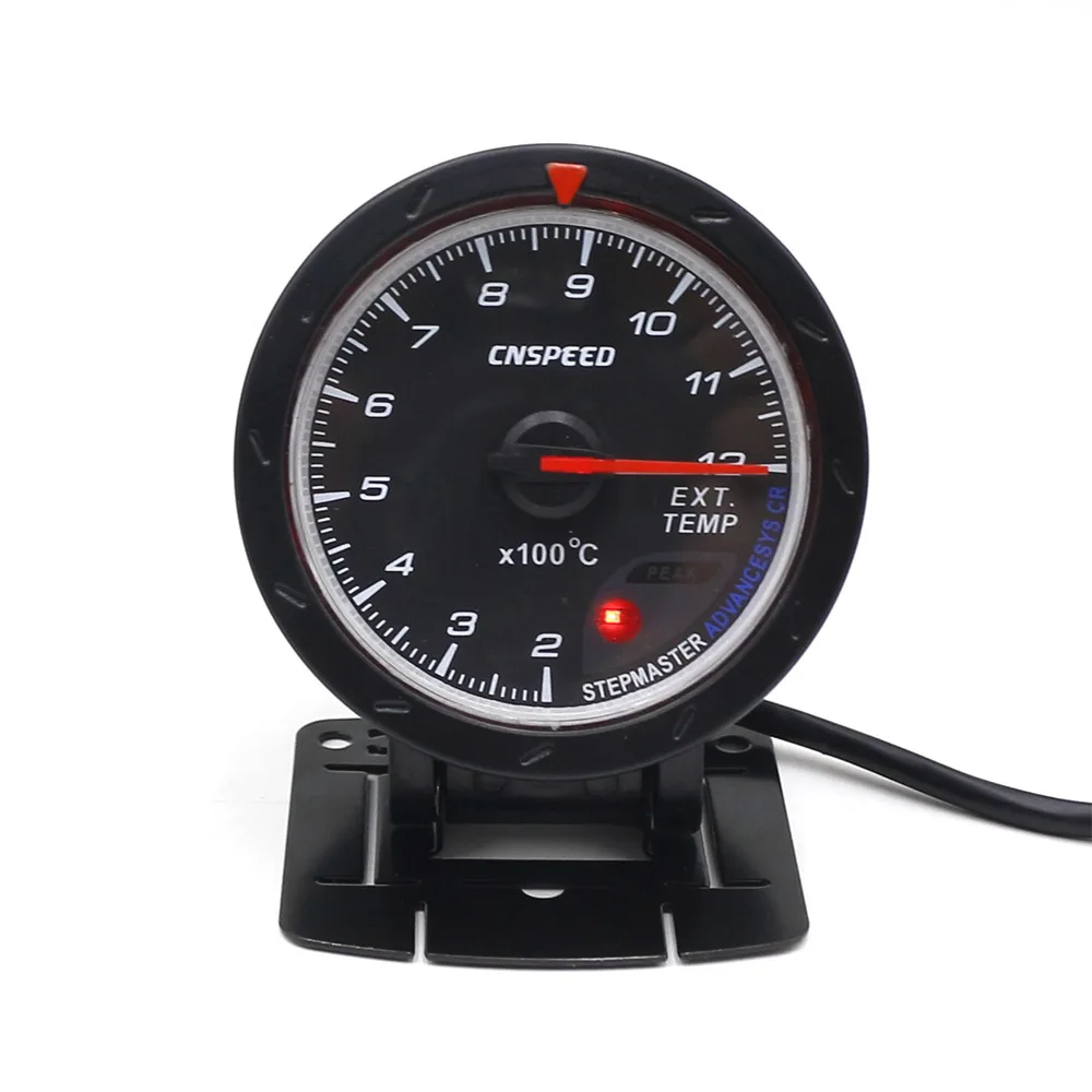 CNSPEED 60 мм Автомобильный датчик температуры выхлопных газов EGT EXT датчик температуры с красным и белым светильник YC101418+ YC100211
