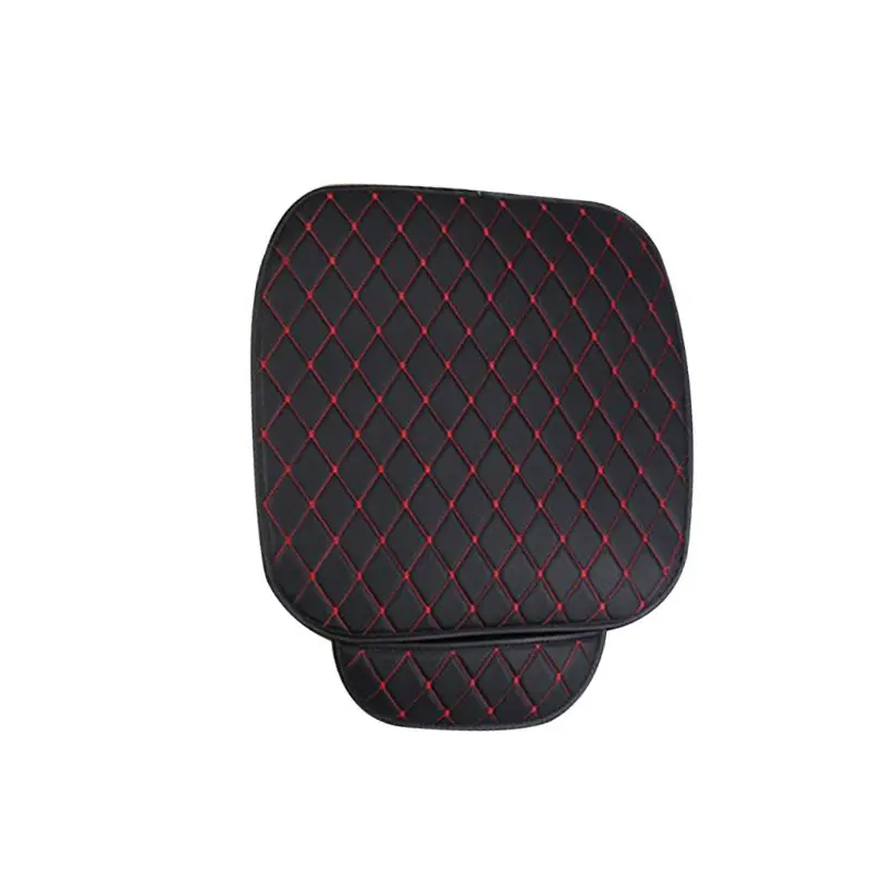

Auto Seat Cover Front Cushion Black PU+Red Line Universal Car Chair Accessories