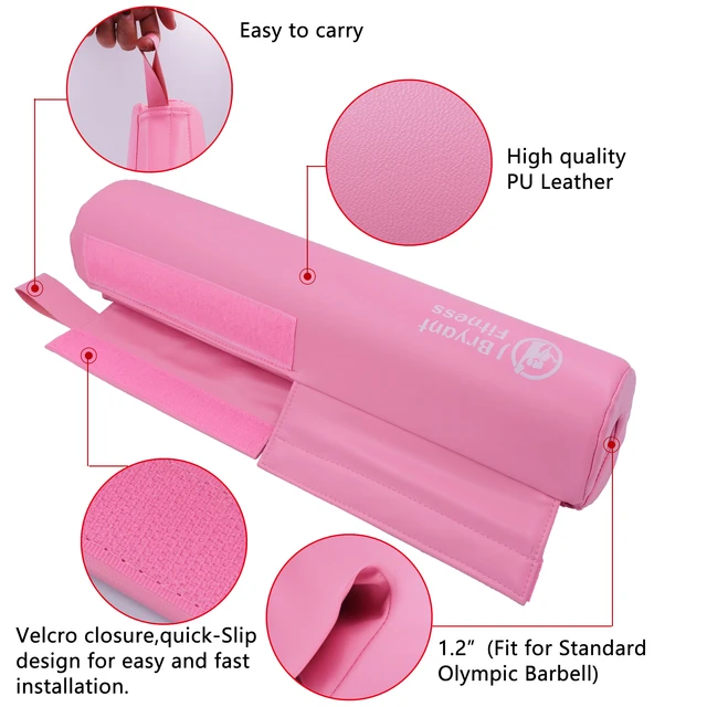 Hip Thrusts Barbell Squat Pad Non-Slip with Thick Foam PU Leather Padding Neck Shoulders Protective Gym Weightlifting Training 2