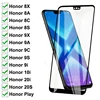 Защитное стекло 100D для Huawei Honor 8X 8A 8C 8S, закаленное стекло для защиты экрана Honor 9X 9A 9C 9S 9i 10i 20i 20S Play, стеклянная пленка ► Фото 1/6