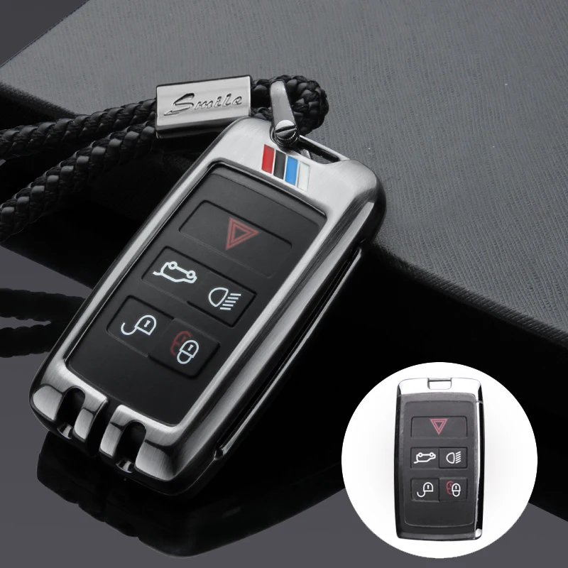 Автомобильный чехол для ключей, брелок для Land Rover Range Rover Sport Vogue Evoque freelander 2 Jaguar XE XJ XJL XF, автомобильный Стильный чехол для ключей - Название цвета: B Black 03