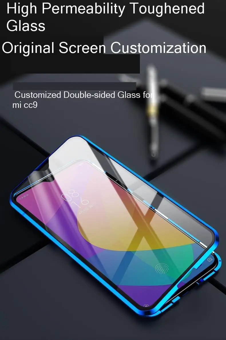 Чехол для телефона Xiaomi mi 9, металлическая рамка, двойной стеклянный чехол 360, защитный прозрачный чехол для mi 9 Lite Note 10 Pro 9t Se Coque