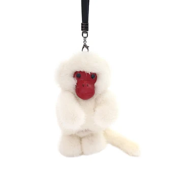 

Jewelry-Accessories Key-Chains Real Mink Fur Girl Women's Fashion Cute Bag-Hang Pendant