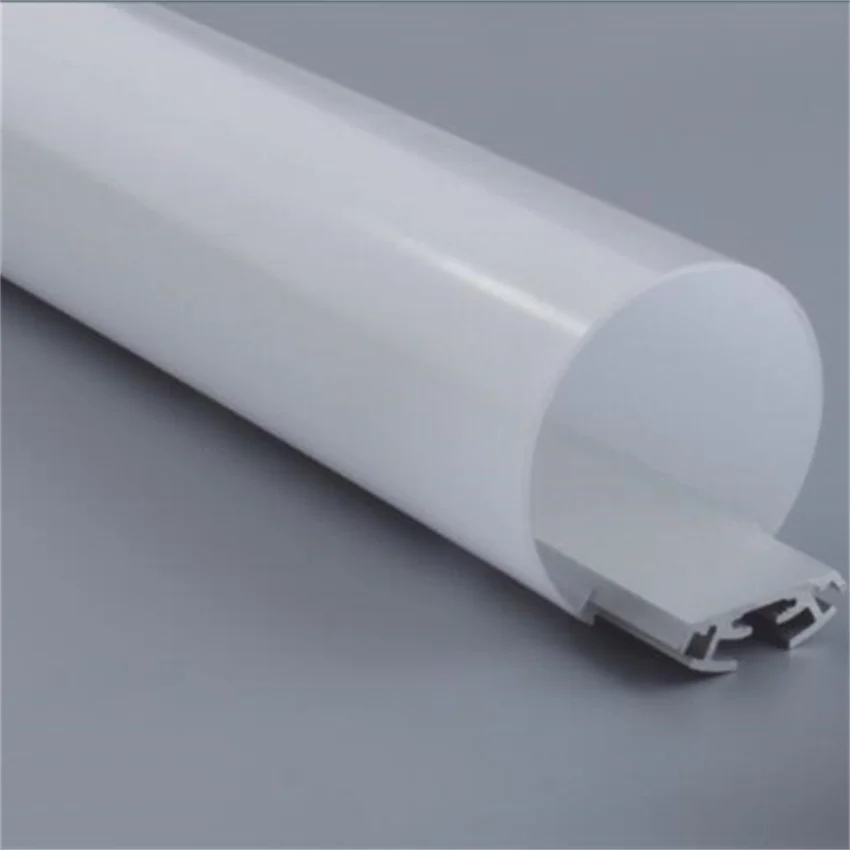 2m/pcs Diameter 60mm Round Aluminum Profile with milky cover , end caps and cables for LED Strip linear Light housing endoscopic linear cutter stapler 60mm reload