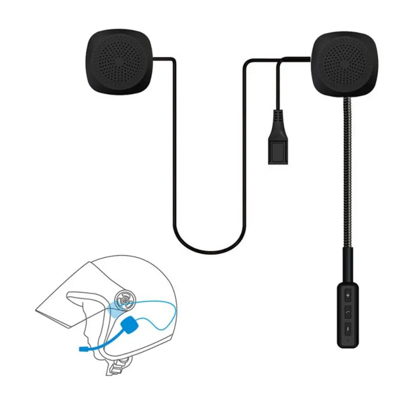 Новый мотоциклетный шлем гарнитура Blebooth Бесконтактный для музыки наушники для скутера велосипеда