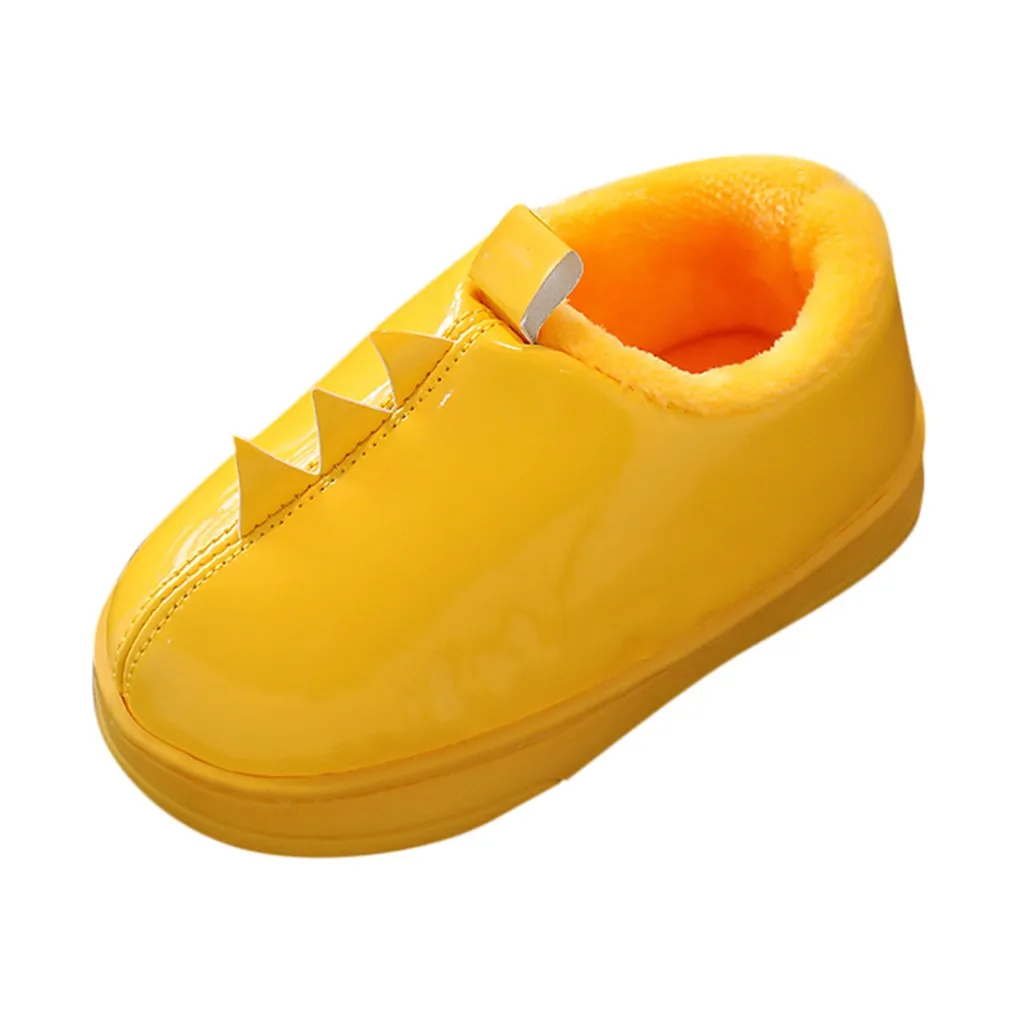 Детская Хлопковая обувь; детские домашние тапочки; Детские милые теплые кроссовки; домашние водонепроницаемые слипоны для девочек; Повседневная прогулочная обувь для мальчиков