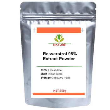 

Resveratrol 98% Extract Powder Anti-aging Anti cholesterol & Anti-oxidant