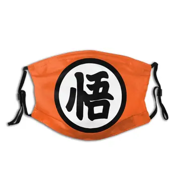 

Dragon Ball Z Goku Symbol Enlightenment Non-Disposable Mouth Face Mask Pattern Anti Dust Protection Mask Respirator with Filters
