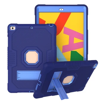 

Heavy Duty Shockproof Cover for iPad 7th 7 Generation Case Kickstand Portable Tablet Case for iPad 10.2 inch 2019 A2200 A2198