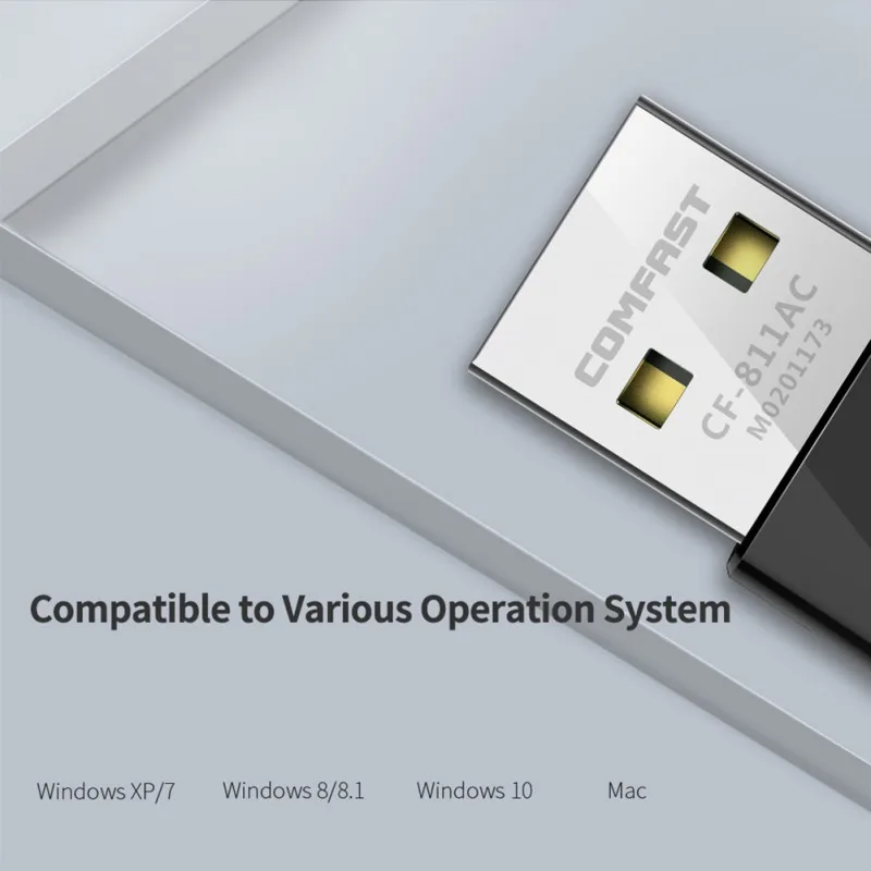 Cf-811ac Двухдиапазонная Usb беспроводная сетевая карта 650 м Мини Портативный Wifi настольный компьютер передача сигнала