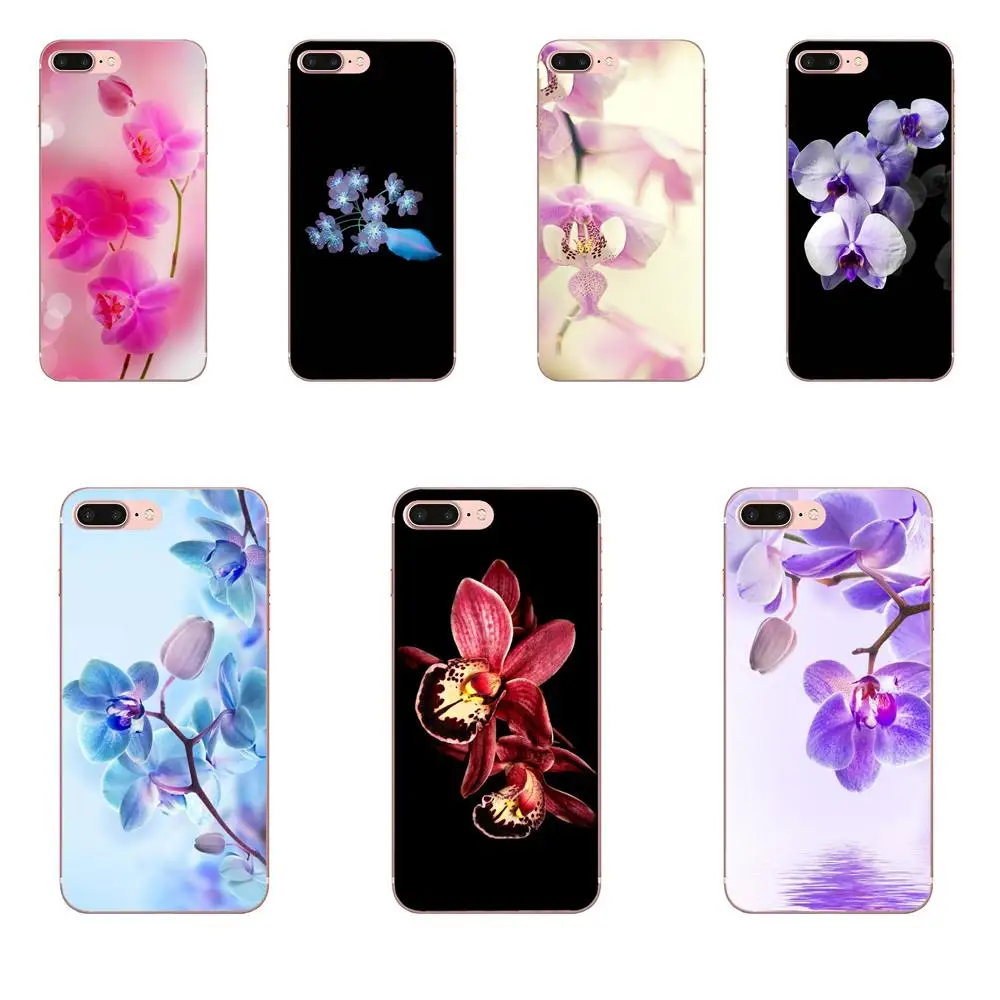 TPU Stylish Case For Galaxy Alpha Note 10 Pro A10 A20 A20E A30 A40 A50 A60 A70 A80 A90 M10 M20 M30 M40 Orchid Flowers Coqeu | Мобильные