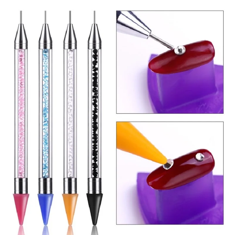 Nail Dotting Tools Acrylic Double headed Painting Pen 1pcs Manicure