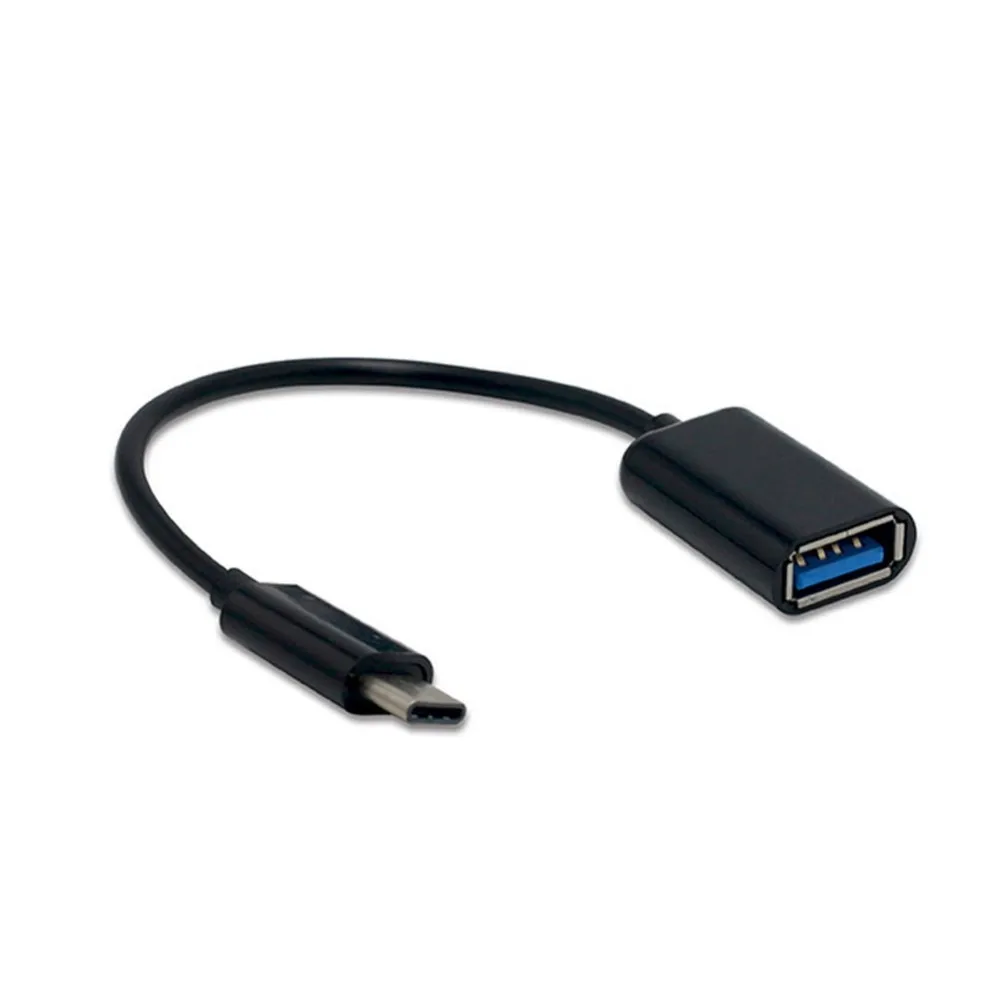 USB C OTG кабель адаптер мужской тип C женский USB 2,0/USB 3,1 адаптер для huawei Nokia, Xiaomi samsung Macbook, OnePlus(черный - Цвет: Black-Usb3.1 Type-c