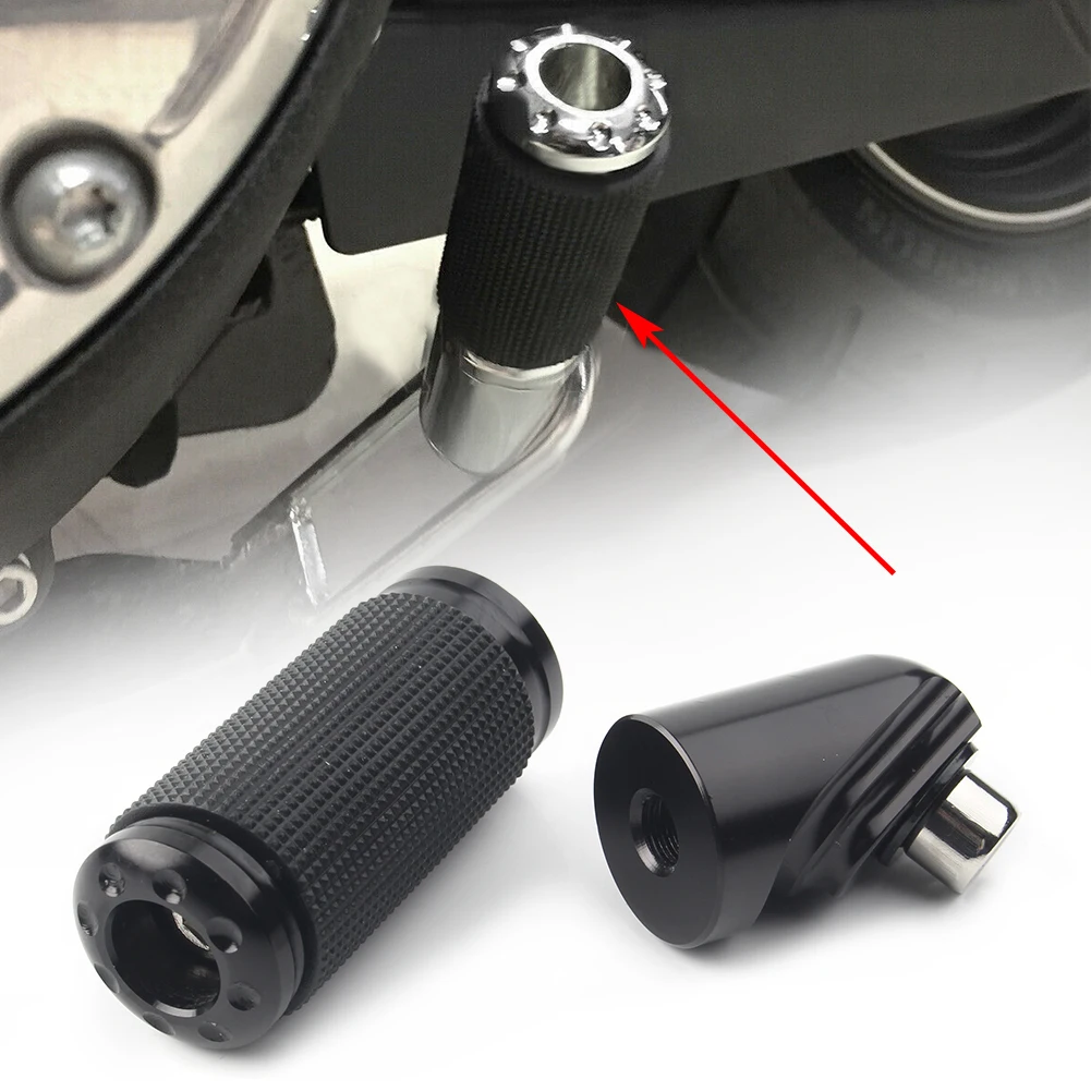 Prolunga Per Cavalletto Per Moto Jiffy Per Harley Dyna Wide Glide Fat Bob 1991-2017 Nero