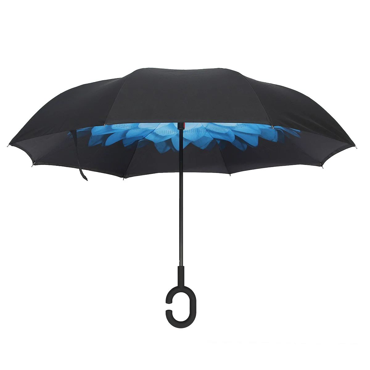 Umbrella Windproof Reverse Folding Double Layer Inverted Self Stand Inside Out Rain Protection Special Umbrella