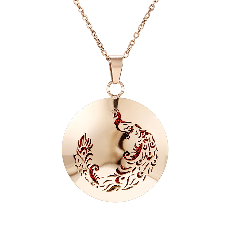 Style-9 Животное ароматерапия диффузор Neckalce эссенция масло медальон со светорассеивателем кулон Аромат из нержавеющей стали розовое Золотое ювелирное ожерелье - Окраска металла: Style-9