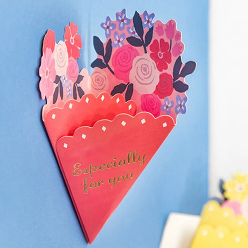  20 Pcs Flowers Greeting Card with Envelope Kawaii Holiday/ Birthday Greeting Message Card New Year  - 4.00012E+12