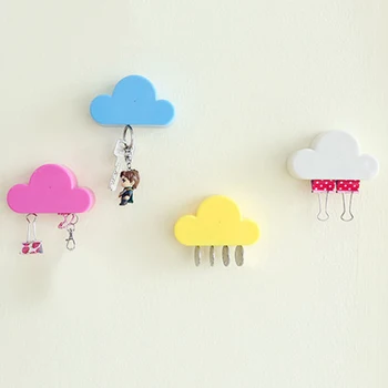 

Pink Yellow Cloud Shape Magnets Wall Key Holder Home Storage Holder Home Storage Holder Wholsale/Dropshipping