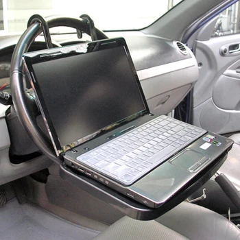 

Table Car Computer Holder Mount Eating Tray Interior Black Accessories Laptop Steering Wheel Desk