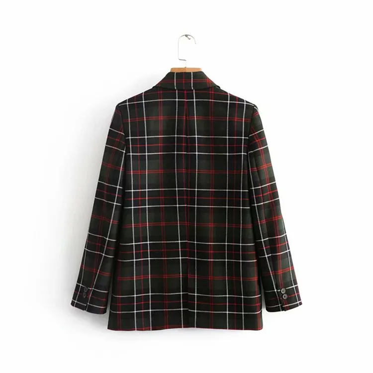 

Z2019 Europe And America Spring New Style WOMEN'S Dress Pattern Double Breasted Suit Jacket 7989/636 7989636