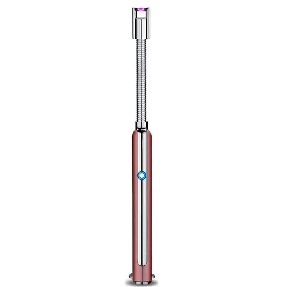 Usb Arc Plasma Kitchen Lighter Camping BBQ Cigarette Barbecue Igniter Tobacco Weed Smoke Lighter Maker wholesale - Color: Pink
