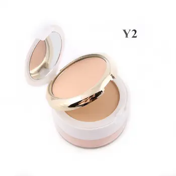 

2 Layers Powder Palette Women Makeup Cosmetic Contour Shading Concealer make up Wet Dry Maquiagem Powder Puff
