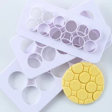 3pcs polymer clay tool Plastic Cutting Molds Hexagon/Round/Square/Fish Scales Geometric Shape Designer Diy Earring Pottery Tools