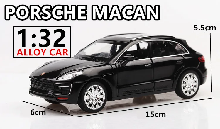 1:32 Porsche Cayenne, звук и светильник, ремень, оттягивающий назад, модель автомобиля из сплава, модель автомобиля, украшение, коллекция игрушек
