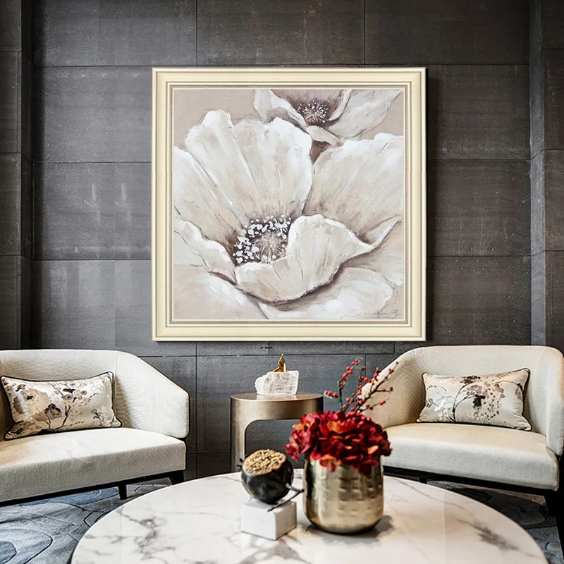 

European-style hand-painted Oil Painting Abstract Floral Paintings Decorative Painting Restaurant Dafen American Handmade Large