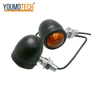

2pcs Motorcycle Turn Signal Bullet For Harley Black Bullet Turn Signals Motorcycle For Chopper Cafe Racer Yamaha Suzuki Kawasaki